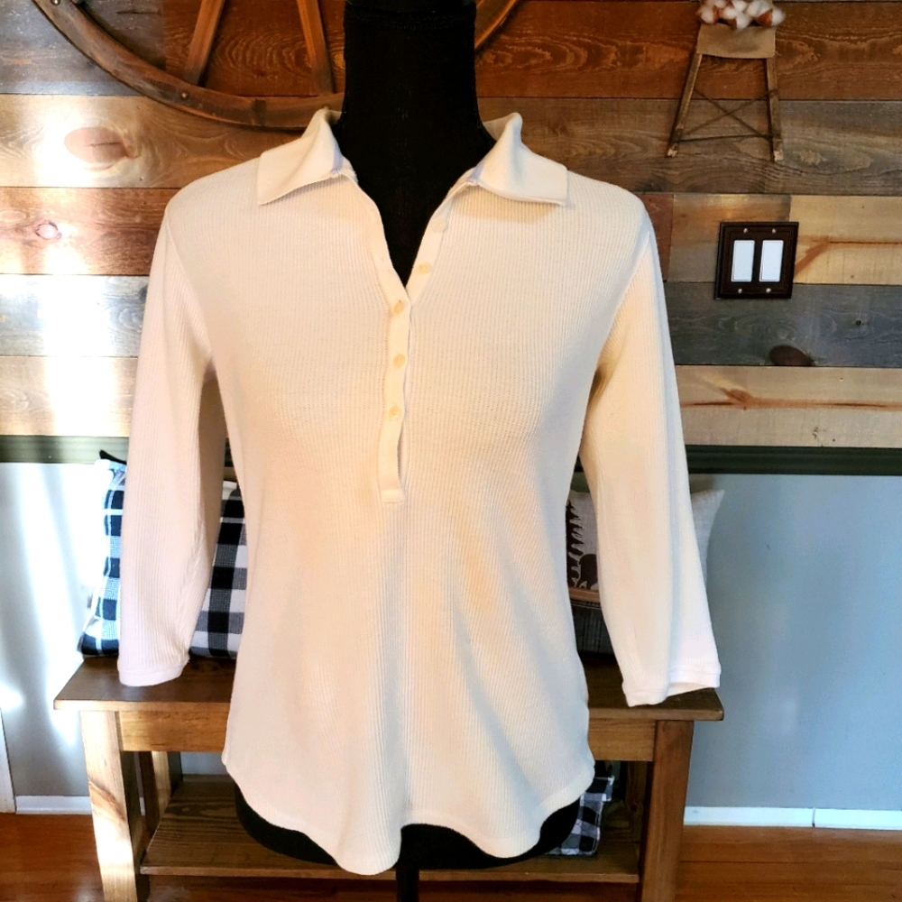 Tommy Hilfiger WhiteThermal with Collar